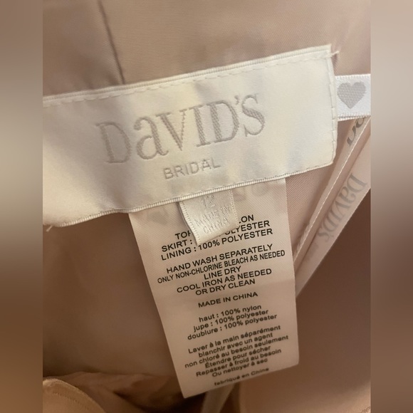 ✨David’s Bridal Champagne Dress👗 - Size 12 - Picture 5 of 5